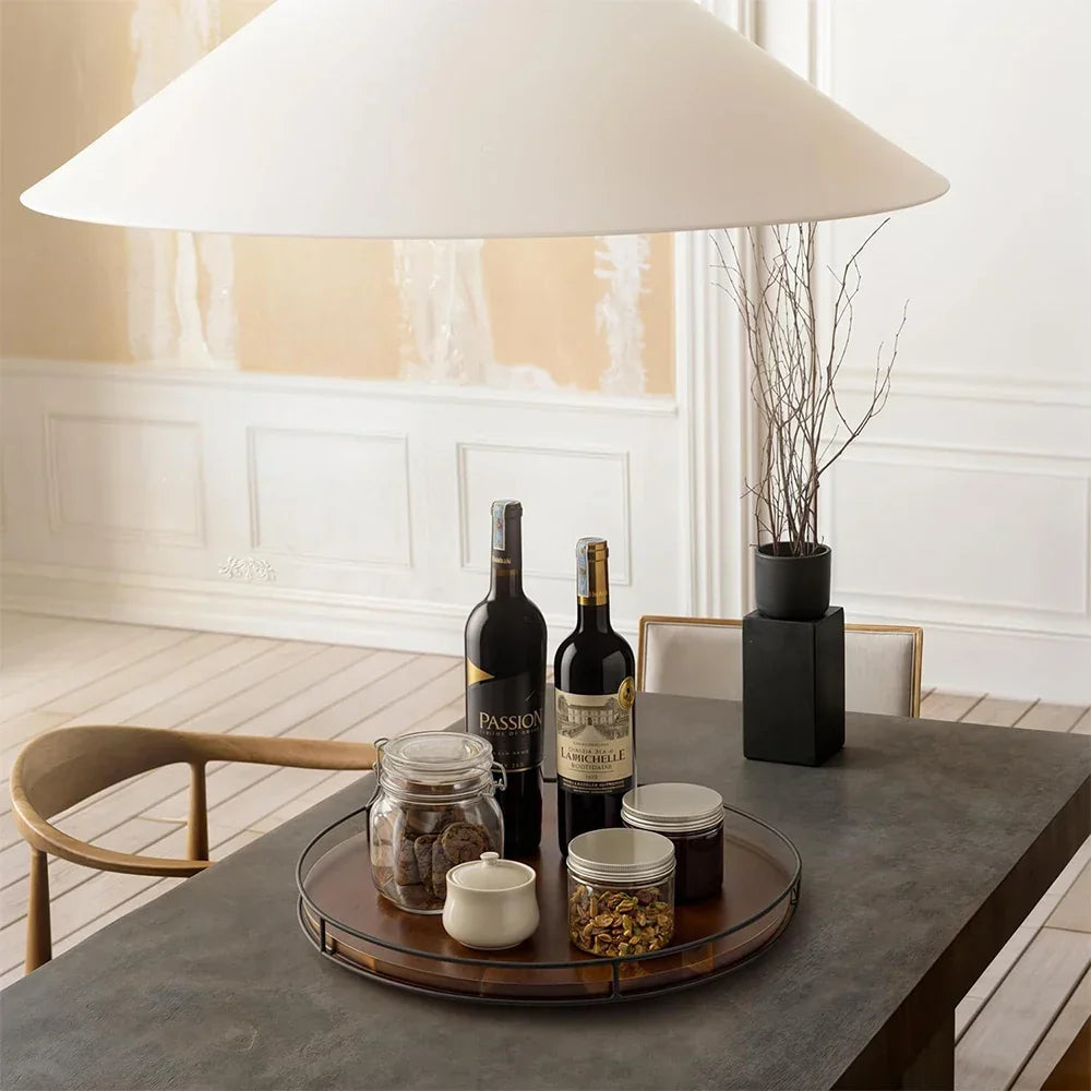 The Mill oak wood lazy Susan by Oak & Origin.