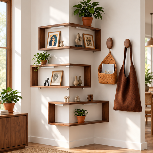 Natural Timber Home Decor Set | Oak & Origin Accent Pair