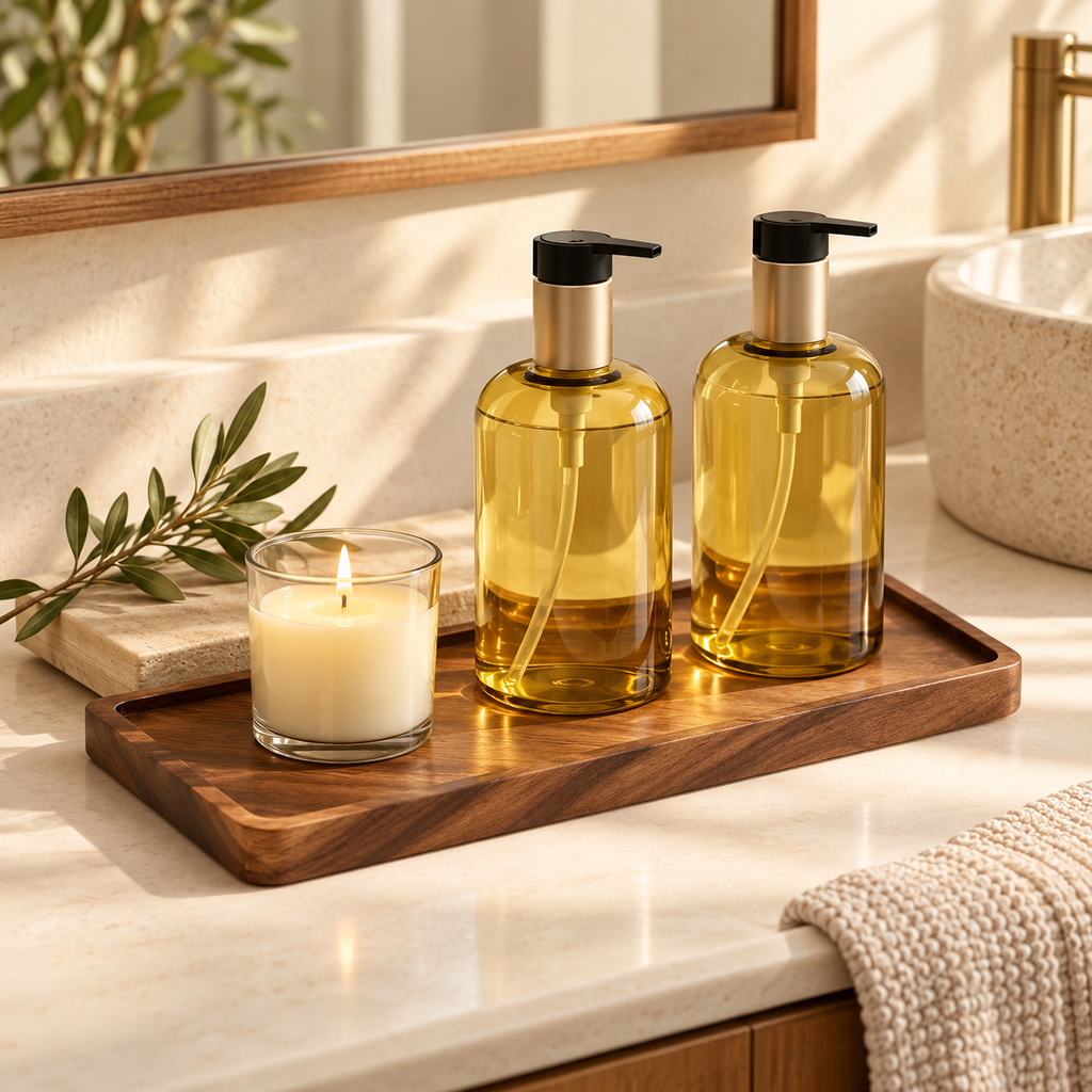 Natural Wood Serving Tray | Coffee, Snacks & Display