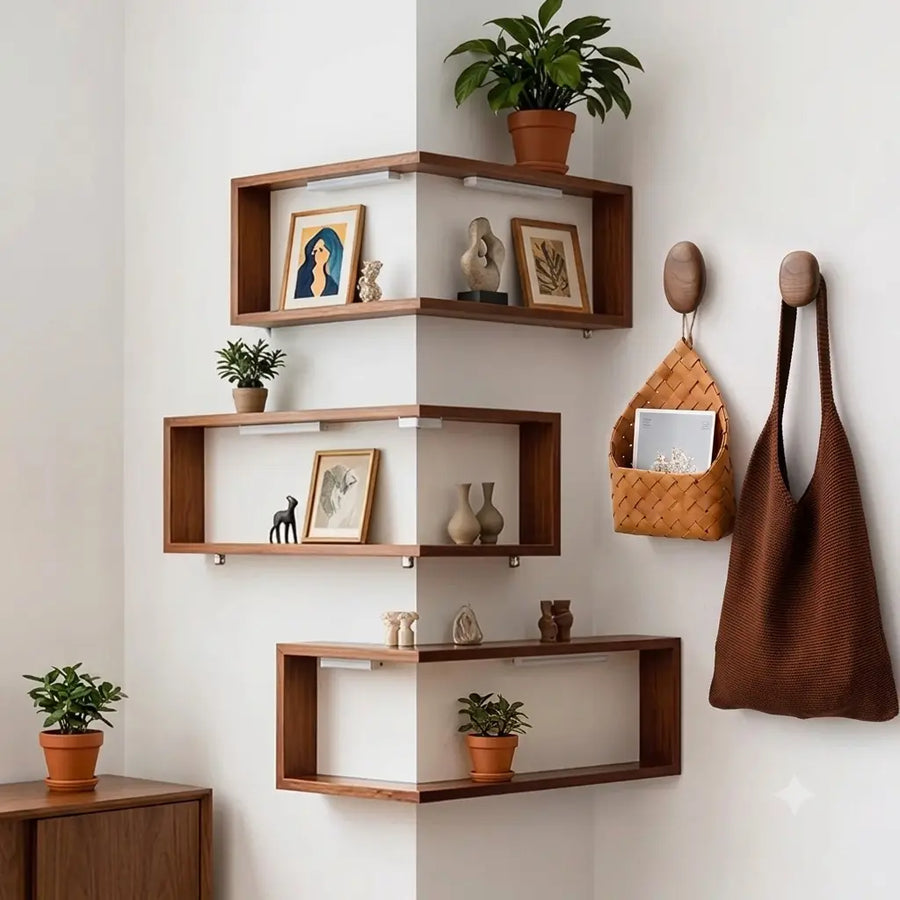 Natural timber decor pair for gifting