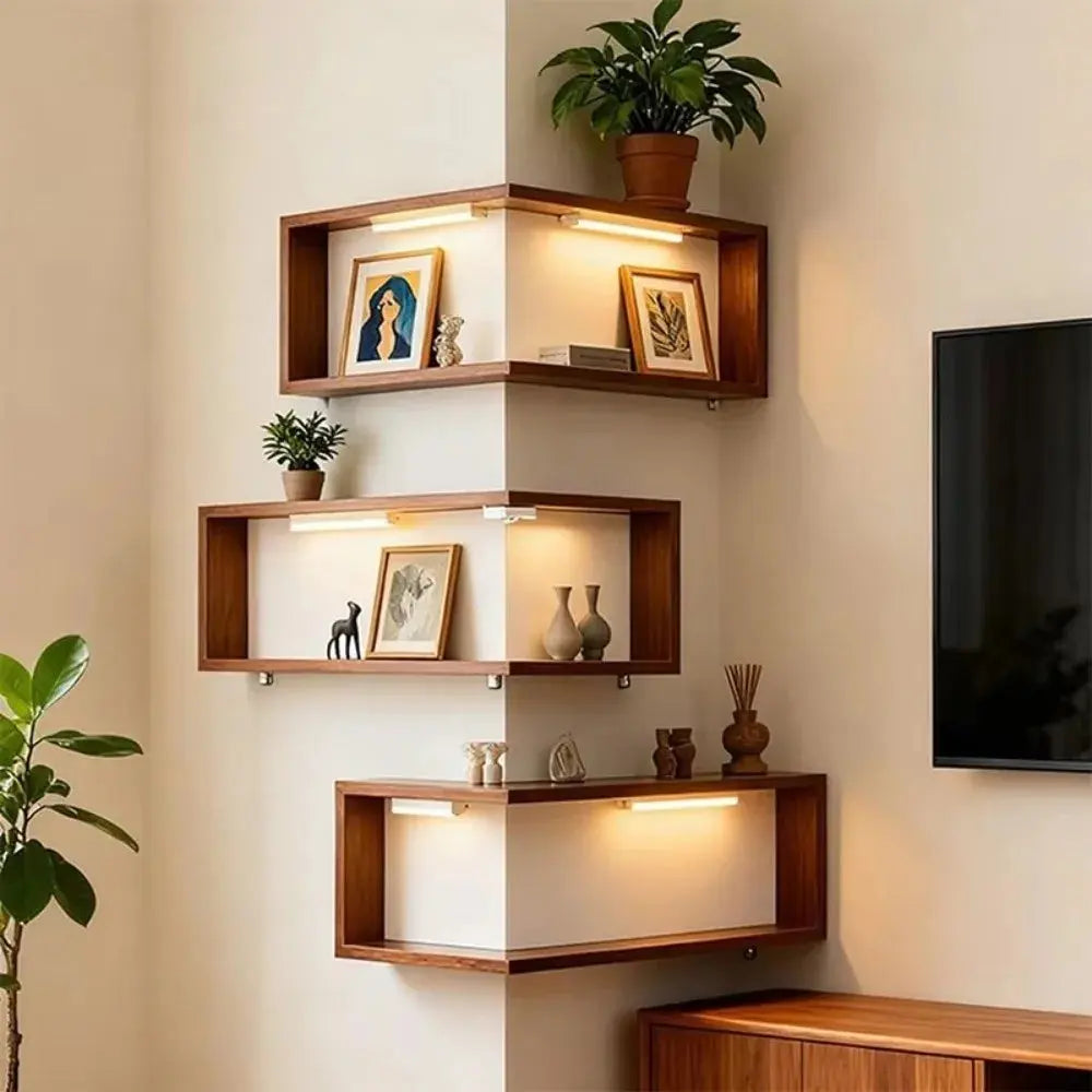 The Nook Floating Corner Shelf