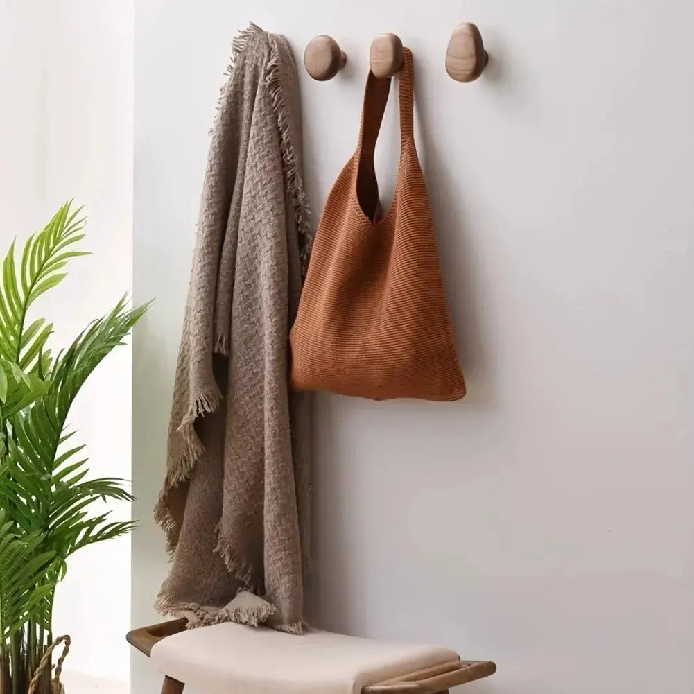 The Quartet Wooden Coat Rack Wall Hooks