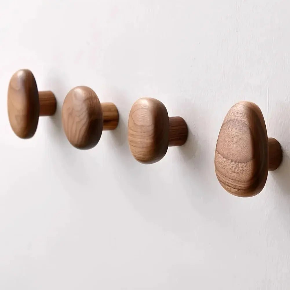 The Quartet Wooden Coat Rack Wall Hooks