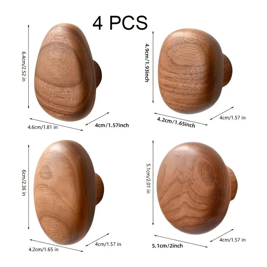 The Quartet Wooden Coat Rack Wall Hooks