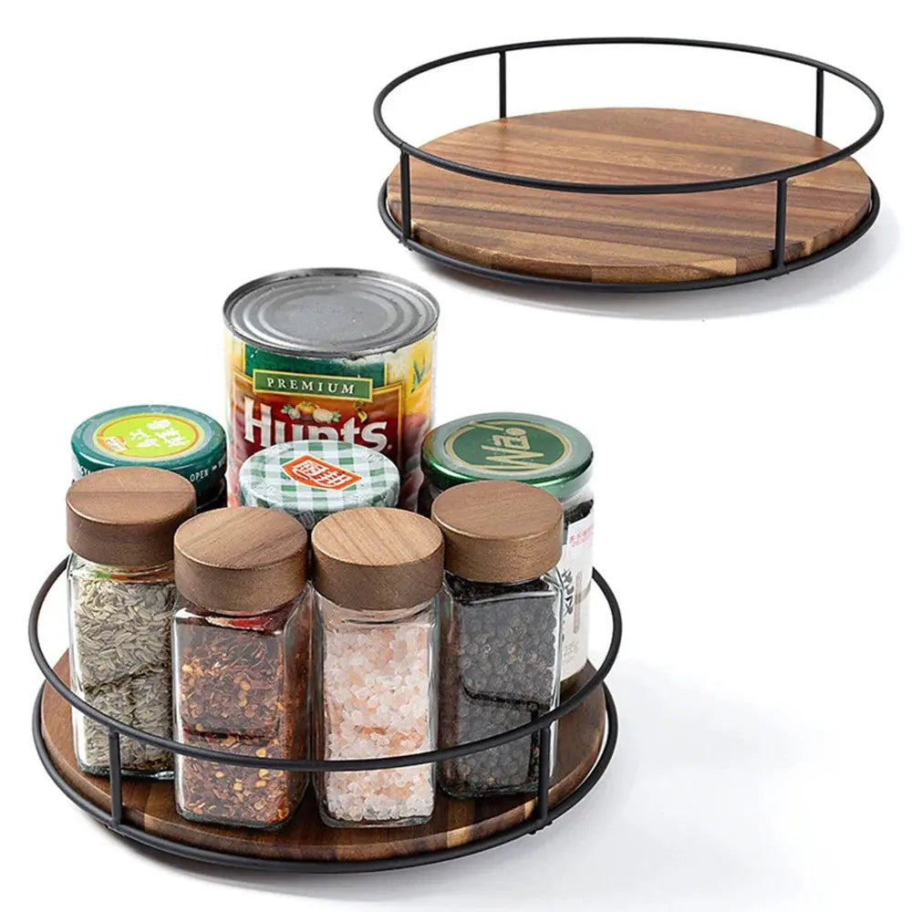 The Mill Oak Wood Lazy Susan