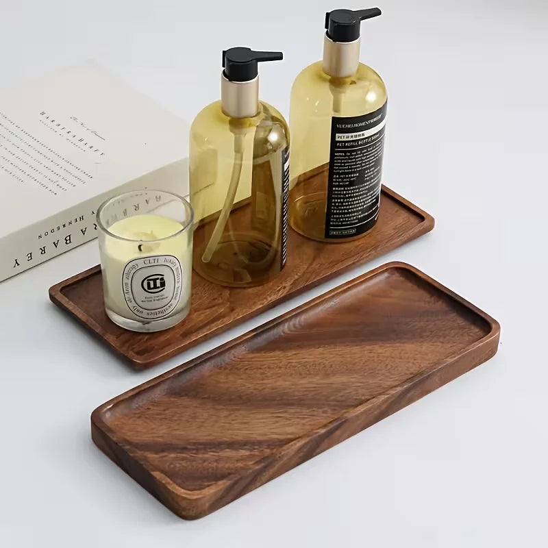 Oak & Origin: "The Orchard" Natural Wood Serving Tray